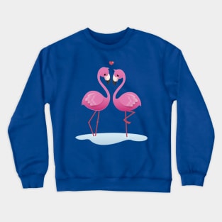 Pink Flamingo Love Crewneck Sweatshirt